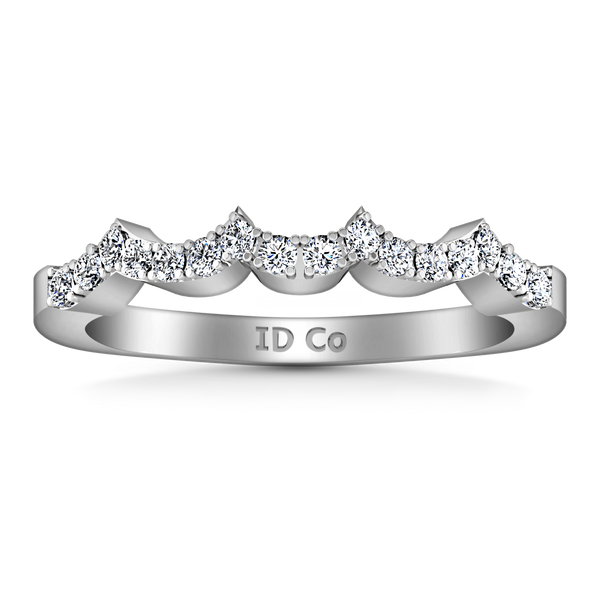 Diamond Wedding Band Chloe 0.25 Cts 14K White Gold