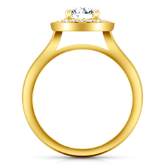 Halo  Engagement Ring Erica 14K Yellow Gold