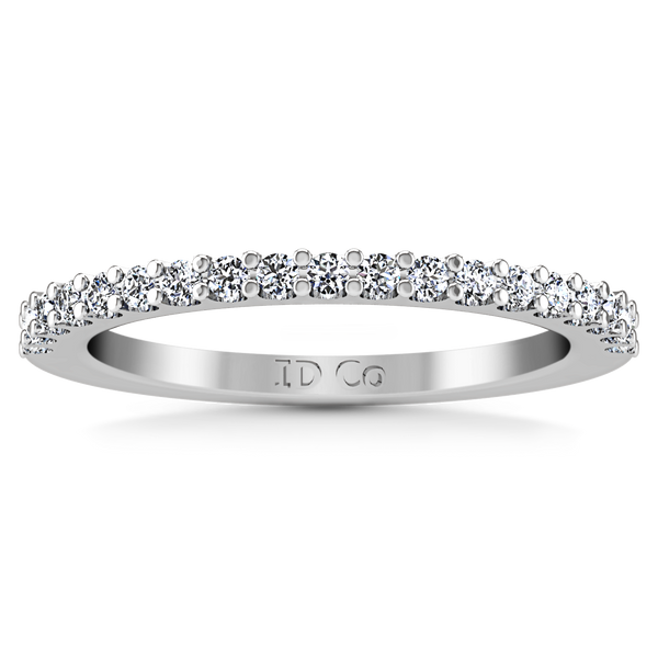 Diamond Wedding Band Claire 0.35 Cts 14K White Gold