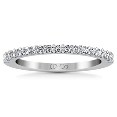 Diamond Wedding Band Claire 0.35 Cts 14K White Gold