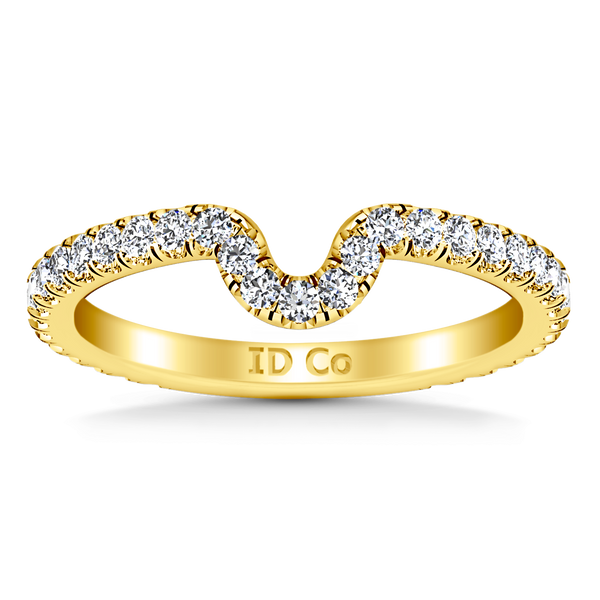 Diamond Wedding Band Elsa 0.58 Cts 14K Yellow Gold