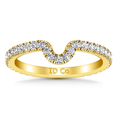 Diamond Wedding Band Elsa 0.58 Cts 14K Yellow Gold