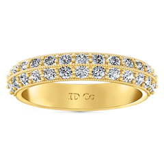 Diamond Wedding Band Amore 0.7 Cts 14K Yellow Gold