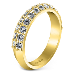 Diamond Wedding Band Amore 0.7 Cts 14K Yellow Gold