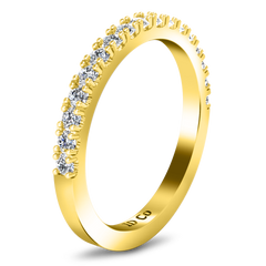 Diamond Wedding Band Beth 0.24 Cts 14K Yellow Gold