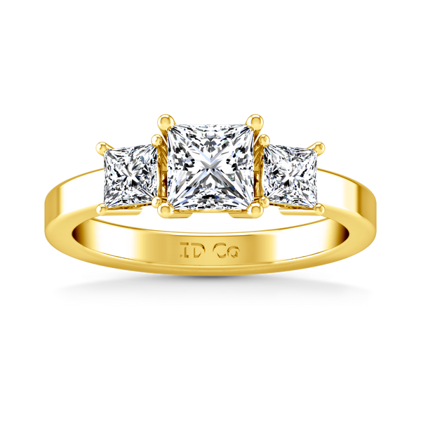 Three Stone Engagement Ring Alana 14K Yellow Gold