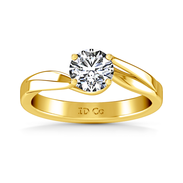 Solitaire Engagement Ring Laurel 14K Yellow Gold