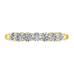 Seven Stone  Diamond Wedding Band Coventry 0.35 Cts 14K Yellow Gold