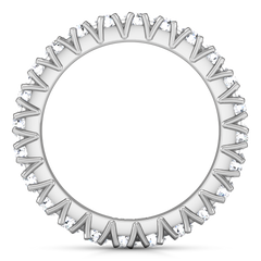 Eternity Ring Luce  1.68 Cts 14K White Gold