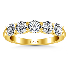 Diamond Wedding Band Jenny 0.25 Cts 14K Yellow Gold