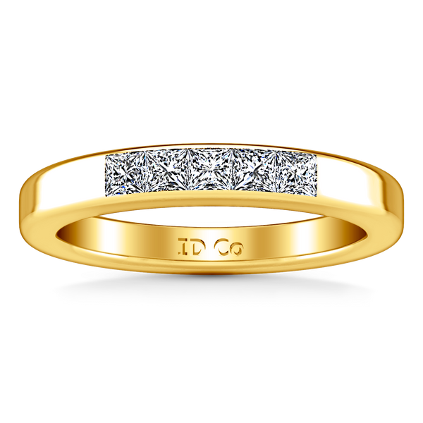 Diamond Wedding Band Abelia 0.35 Cts 14K Yellow Gold