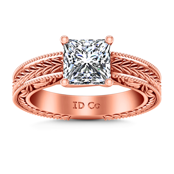 Solitaire Engagement Ring Rowan 14K Rose Gold