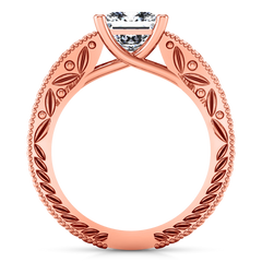 Solitaire Engagement Ring Rowan 14K Rose Gold