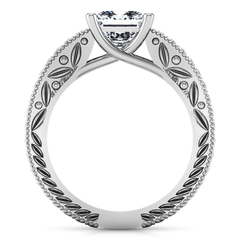 Solitaire Engagement Ring Rowan 14K White Gold