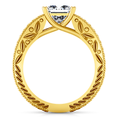 Solitaire Engagement Ring Rowan 14K Yellow Gold