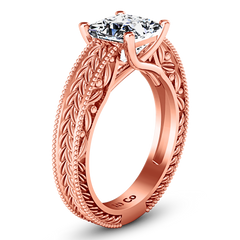 Solitaire Engagement Ring Rowan 14K Rose Gold