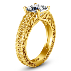 Solitaire Engagement Ring Rowan 14K Yellow Gold