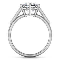 Solitaire Engagement Ring Fiona Celtic Knot 14K White Gold