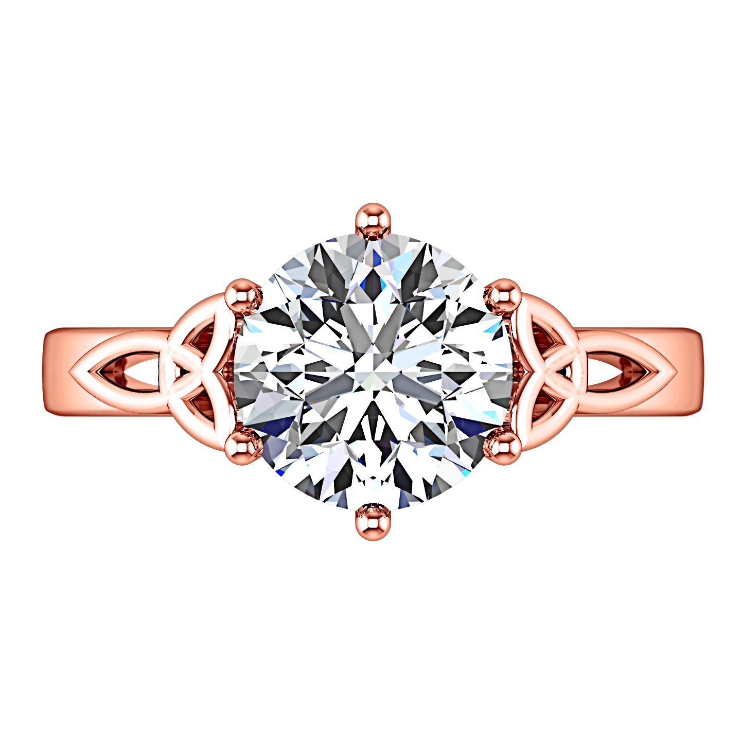 Rose gold 2025 celtic engagement rings