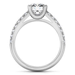 Pave Engagement Ring Zoe 14K White Gold