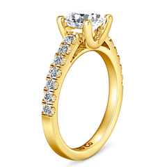Pave Engagement Ring Zoe 14K Yellow Gold