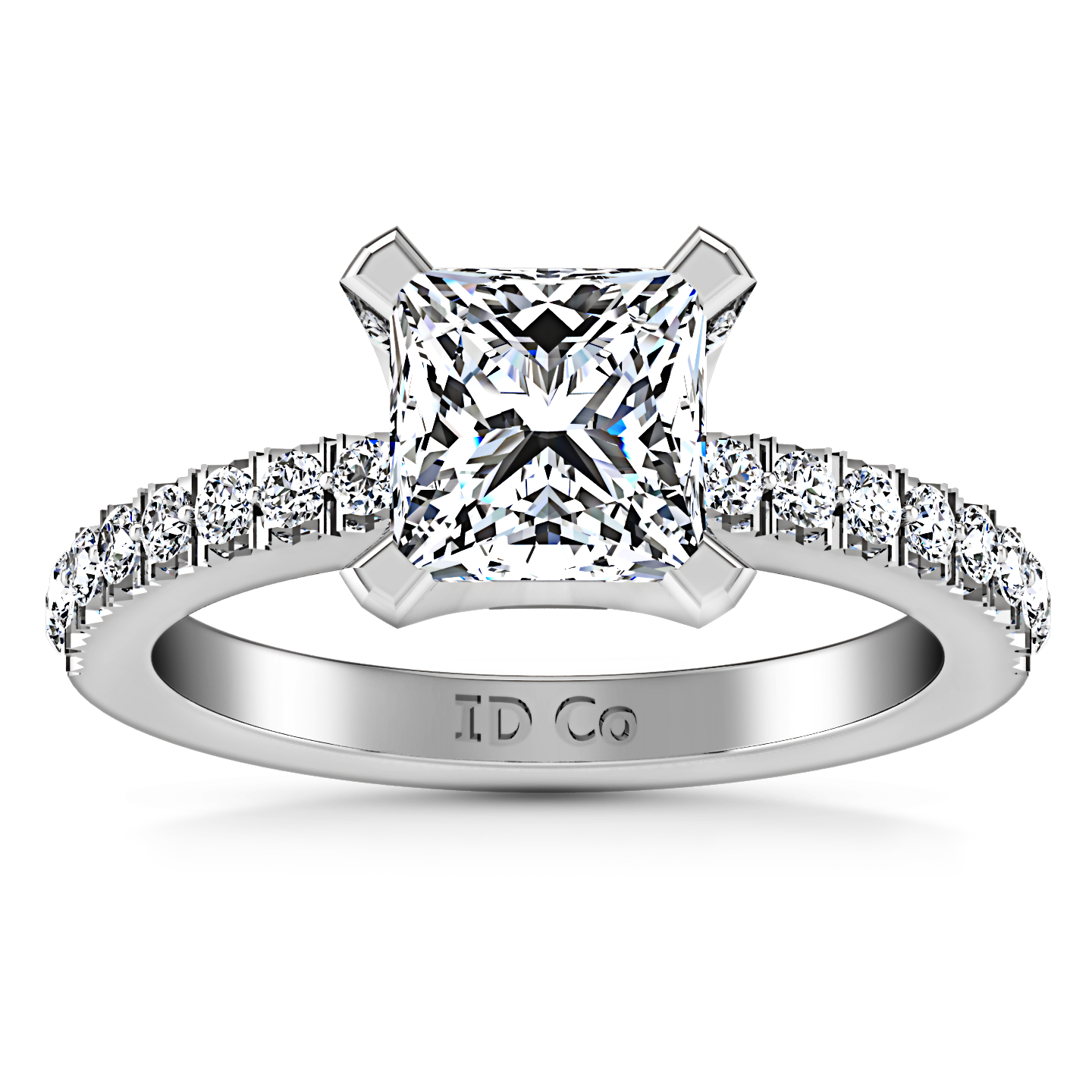 Pave princess cut on sale