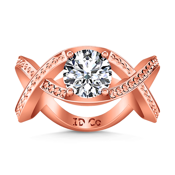 Solitaire Engagement Ring Solagne 14K Rose Gold