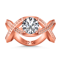 Solitaire Engagement Ring Solagne 14K Rose Gold