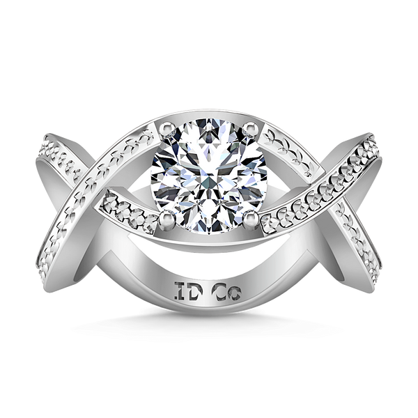 Solitaire Engagement Ring Solagne 14K White Gold