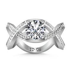 Solitaire Engagement Ring Solagne 14K White Gold