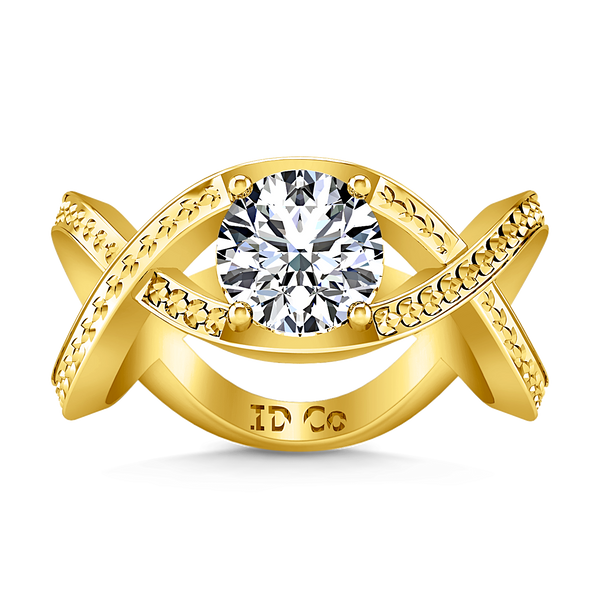 Solitaire Engagement Ring Solagne 14K Yellow Gold