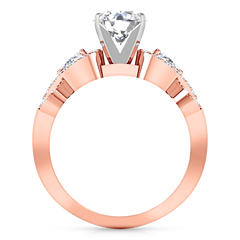 Pave Engagement Ring Chloe 14K Rose Gold