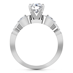 Pave Engagement Ring Chloe 14K White Gold