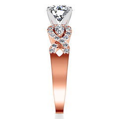 Pave Engagement Ring Chloe 14K Rose Gold