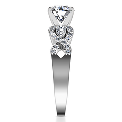 Pave Engagement Ring Chloe 14K White Gold