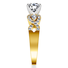 Pave Engagement Ring Chloe 14K Yellow Gold