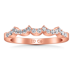 Diamond Wedding Band Chloe 0.25 Cts 14K Rose Gold