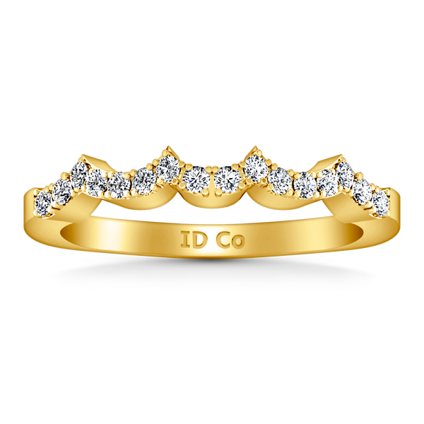 Diamond Wedding Band Chloe 0.25 Cts 14K Yellow Gold