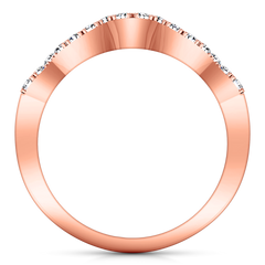 Diamond Wedding Band Chloe 0.25 Cts 14K Rose Gold
