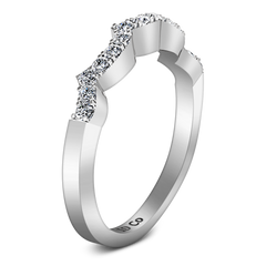 Diamond Wedding Band Chloe 0.25 Cts 14K White Gold