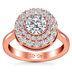Halo Engagement Ring Mandy 14K Rose Gold