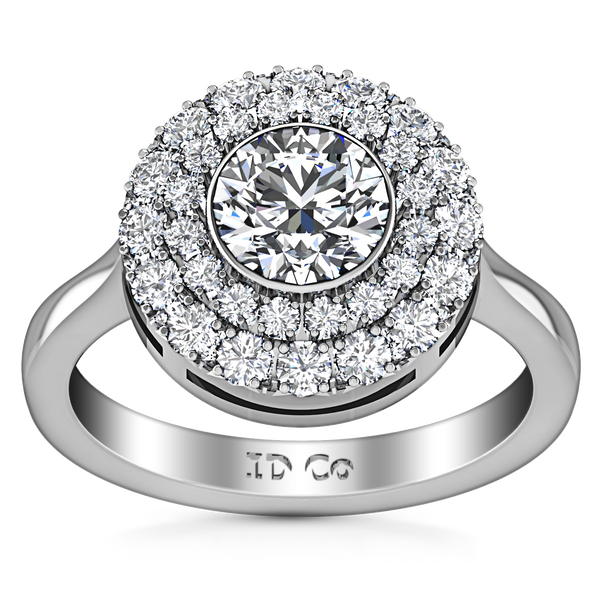 Halo Engagement Ring Mandy 14K White Gold