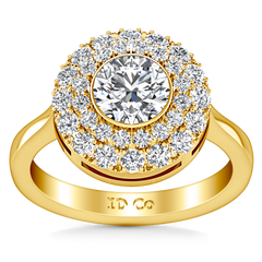 Halo Engagement Ring Mandy 14K Yellow Gold