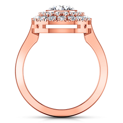 Halo Engagement Ring Mandy 14K Rose Gold