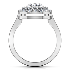 Halo Engagement Ring Mandy 14K White Gold