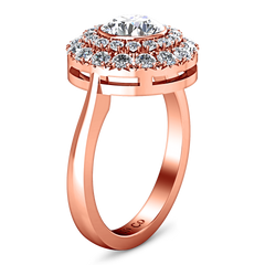 Halo Engagement Ring Mandy 14K Rose Gold