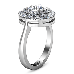 Halo Engagement Ring Mandy 14K White Gold