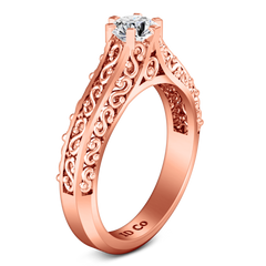 Solitaire Engagement Ring Whitney 14K Rose Gold