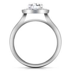 Halo  Engagement Ring Erica 14K White Gold
