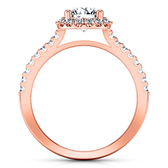 Halo  Engagement Ring Bethany 14K Rose Gold